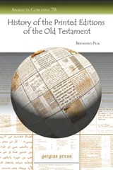 History of the Printed Editions of the Old Testament - Bernhard Pick - 9781593338916