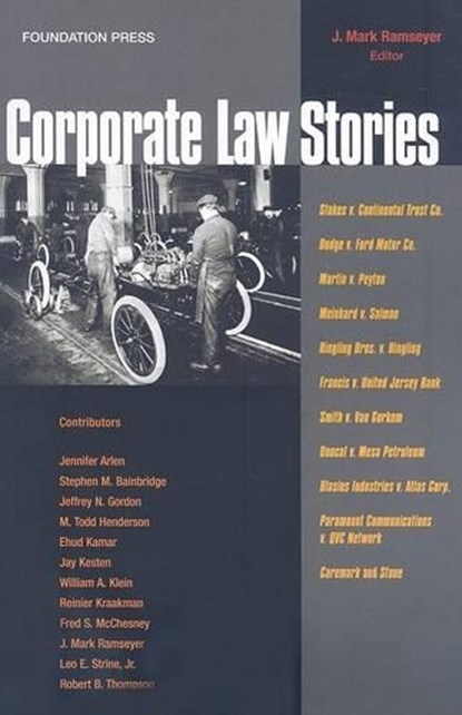 Corporate Law Stories, RAMSEYER,  J. Mark - Paperback - 9781599414218