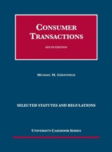 Consumer Transactions - Michael M. Greenfield - 9781609302955