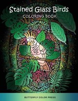Stained Glass Birds Coloring Book - Butterfly Color Press - 9781636383767