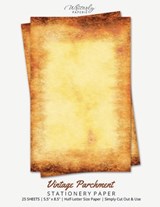 Vintage Parchment Stationery Paper - Writerly Paperie - 9781636572345