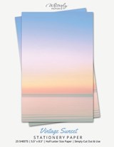 Vintage Sunset Stationery Paper - Writerly Paperie - 9781636572352