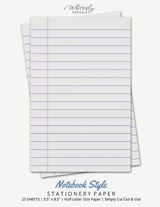 Notebook Style Stationery Paper - Writerly Paperie - 9781636572468