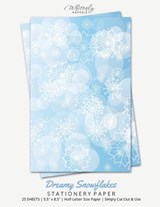Dreamy Snowflake Stationery Paper - Writerly Paperie - 9781636572499