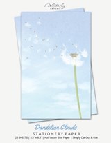 Dandelion Clouds Stationery Paper - Writerly Paperie - 9781636572505
