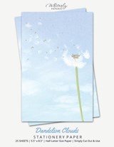 Dandelion Clouds Stationery Paper - Writerly Paperie - 9781636572505