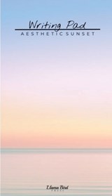 Aesthetic Sunset Writing Pad: Cute Stationery Notes Memo Book for Home Office School Desk - Llama Bird Press - 9781636572727