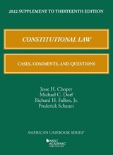 Constitutional Law - JESSE H. CHOPER ; MICHAEL C. DORF ; RICHARD H. FALLON,  Jr. ; Frederick Schauer - 9781636599236