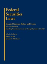Federal Securities Laws - John C. Coffee Jr ; Hillary A. Sale ; Charles K. Whitehead - 9781636599519