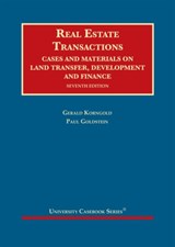 Real Estate Transactions - Gerald Korngold ; Paul Goldstein - 9781642423037