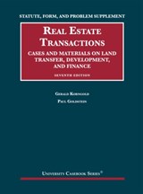 Statute, Form, and Problem Supplement to Real Estate Transactions - Gerald Korngold ; Paul Goldstein - 9781642423051