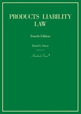 Products Liability Law - Ronald D. Rotunda ; Bennett L. Gershman - 9781647087142