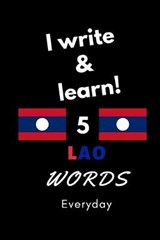 Notebook: I write and learn! 5 Lao words everyday, 6" x 9". 130 pages - DAHNI,  Abdelhamid - 9781651910252