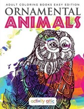 Ornamental Animals - Adult Coloring Books Easy Edition