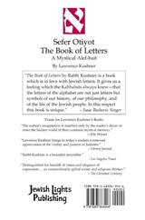 The Book of Letters - Rabbi Lawrence Kushner - 9781683363446
