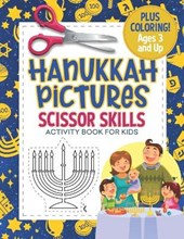 Hanukkah Pictures Scissor Skills Activity Book For Kids