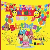 Kids Happy Birthday Guest Book