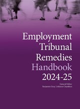 Employment Tribunal Remedies Handbook 2024-25 - Benjamin Gray - 9781738535507