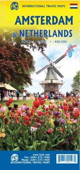 Amsterdam stadsplattegrond 1:8.000 / The Netherlands Nederland landkaart 1:400.000 - ITMB -  - 9781771290197