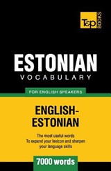 Estonian vocabulary for English speakers - 7000 words - Andrey Taranov - 9781780716992