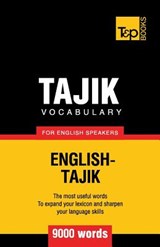 Tajik vocabulary for English speakers - 9000 words - TARANOV,  Andrey - 9781784002244