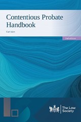 Contentious Probate Handbook - Carl Islam - 9781784462345