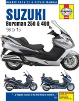 Suzuki Burgman 250 & 400 (98 - 15) Haynes Repair Manual - MATHER,  Phil - 9781785212857