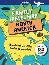 Lonely planet: my family travel map - north america (1st ed)