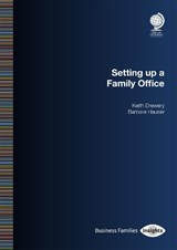 Setting Up a Family Office - Barbara R Hauser ; Keith Drewery - 9781787423183