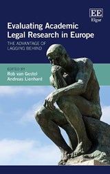 Evaluating Academic Legal Research in Europe - Rob van Gestel ; Andreas Lienhard - 9781788115490