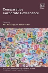 Comparative Corporate Governance - Afra Afsharipour ; Martin Gelter - 9781788975322