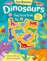 Felt Stickers Dinosaur Play Scene Book - Kit Elliot - 9781789585278