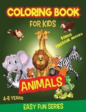 ANIMALS Coloring Book for Kids 4-8 years