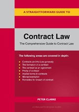 A Straightforward Guide to Contract Law - Peter Clarke - 9781802364859
