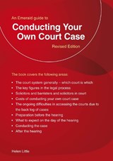 Conducting Your Own Court Case - Helen Little - 9781802365078