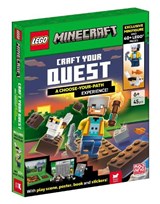LEGO® Minecraft™: Craft Your Quest – A Choose-Your-Path Experience (with exclusive minifigure, LEGO pieces, play scene, poster, book and stickers) - LEGO® ; Buster Books - 9781837252008
