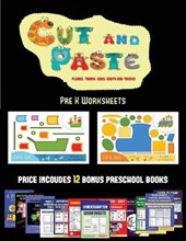 Pre K Worksheets (Cut and Paste Planes, Trains, Cars, Boats, and Trucks)