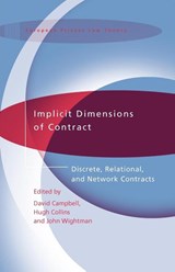 Implicit Dimensions of Contract - David Campbell ; Hugh (University of Oxford) Collins ; John Wightman - 9781841133492