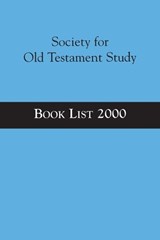 Society for Old Testament Study Book List 2000 - DR. LESTER L. (UNIVERSITY OF HULL,  UK) Grabbe - 9781841271613