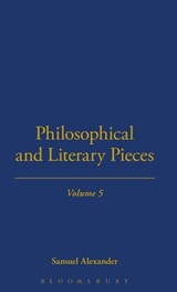Philosophical And Literary Pieces - Samuel Alexander - 9781843713135