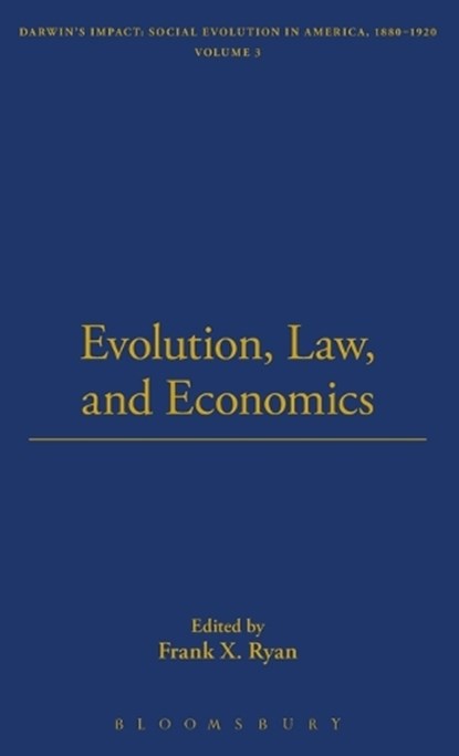 Evolution, Law, And Economics, Professor William Sweet - Gebonden - 9781843715986