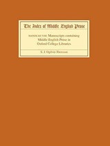 The Index of Middle English Prose Handlist VIII - Sarah Ogilvie-Thomson - 9781843841524