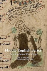 Middle English Lyrics - Julia Boffey ; Christiania Whitehead - 9781843844976