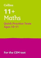 11+ Maths Quick Practice Tests Age 10-11 (Year 6) - Letts 11+ - 9781844198931