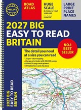 2027 Philip's Big Easy to Read Road Atlas of Britain (A3 Spiral) - Philip's Maps - 9781849077385
