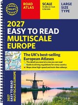 Philip's 2027 Easy to Read Multiscale Road Atlas of Europe - Philip's Maps - 9781849077477