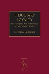 Fiduciary Loyalty - Matthew Conaglen - 9781849462143