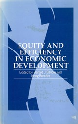 Equity and Efficiency in Economic Development - SAVOIE,  Donald ; Brecher, Irving - 9781853391750