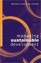 Managing Sustainable Development - Michael Carley ; Ian Christie - 9781853834400