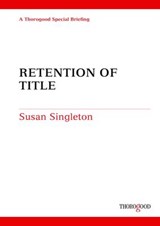 Retention of Title - Susan Singleton - 9781854187031